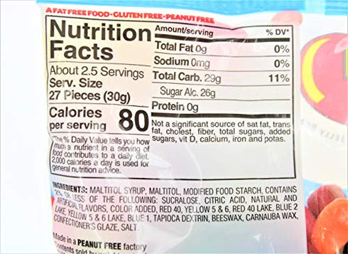 Jelly Belly Sugar Free Assorted Flavor Jelly Beans 2.8 oz Bag (3 Pack)
