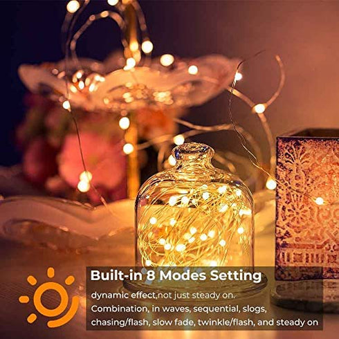 Twinkle Fairy Lights,66ft 200LED Fairy Lights with Remote USB Powered,Decorative Lights for Boho Decor Aesthetic Room Decor Cute Things for Teen Girls,Warm White