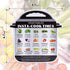 4 Pack Magnetic Cheat Sheet Compatible with Instant Pot Electric Pressure Cooker Accessories Food Images Magnet Cooking Times Quick Reference Guide for 60 Common Prep Functions