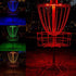 TiToeKi 2Pack Magnetic LED Lights for Flying Disc Golf Basket, Waterproof, Remote Control, Multi Colored-Glow Night Disc Golf (Basket Not Included)