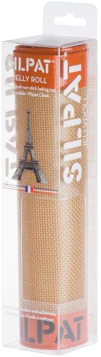 Silpat Premium Non-Stick Silicone Baking Mat, Petite Jelly Roll Size, 8-1/4 x 11-3/4, AE295205-01, Orange