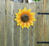 GIFTME 5 Metal Sunflower Decor,Flower Wall Decor for Bathroom,Kitchen,Sunroom,Garden,Patio Decor(12 Inch Yellow)