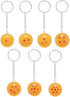 CheeseandU 7Pack Dragon Ball Star Acrylic Keychains 2.7cm Crystal Play Ball 7 Stars Anime Keyring Pendant Anime Collectibles Ideal Gift for Kids Bday Gift DBZ Fun