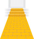 Yellow Brick Road Novelty Aisle Floor Runner Princess Decorations Party Supplies