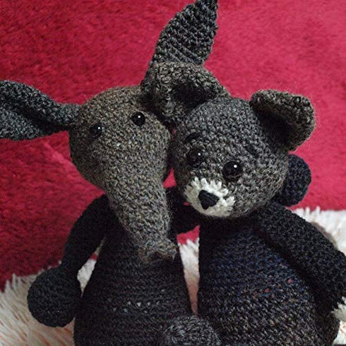 Safety Eyes for Amigurumi Crochet 30PCS 16-24 mm, Plastic Black Large Safety Doll Eyes Stuffed Animal Eyes Craft Crochet Eyes for DIY of Puppet, Bear, Toy Doll Making Supplies