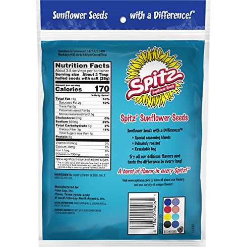 Spitz Sunflower Seeds, Salted, 6 oz