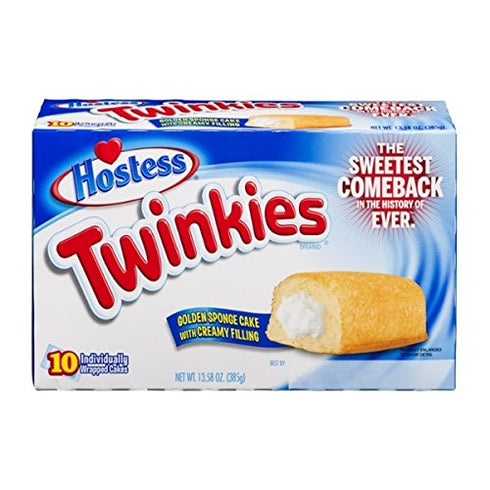Hostess Twinkies 10 ct Sponge Cake with Creamy Filling 13.5 oz