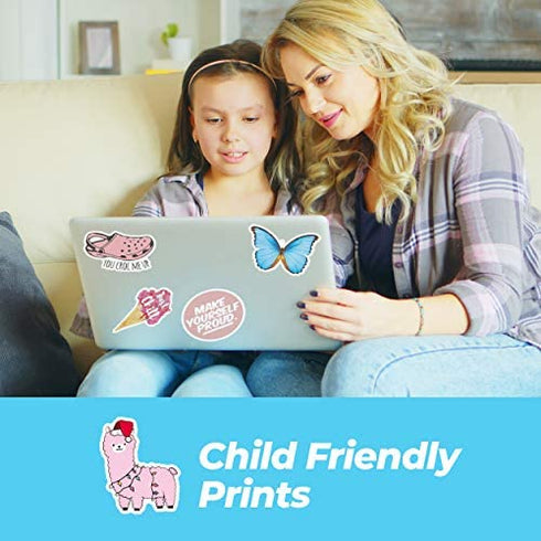 Five and 2 100 Pack Water Bottle Stickers Waterproof Stickers VSCO Stickers, Hydroflask Stickers Waterproof, Laptop Stickers, Vinyl Stickers for Water Bottles and Hydro Flask Stickers for Kids