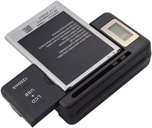 RIJER Universal LCD Battery Charger, Travel chargering for Samsung Galaxy S3 S4 S5 Note 2 3 4, Edge, Mega, LG, Huawei, HTC, ZTE, etc