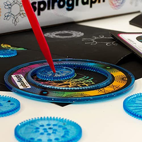 Spirograph — Craft Activity Drawing Kit — Scratch & Shimmer — Create Colorful Paper Art Includes Glitter Wheels