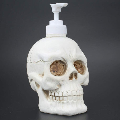 HEMOTON Skull Empty Dispenser Bottle for Hand Soap Shampoo Lotion Shower Gel Liquid Halloween Gothic Decor
