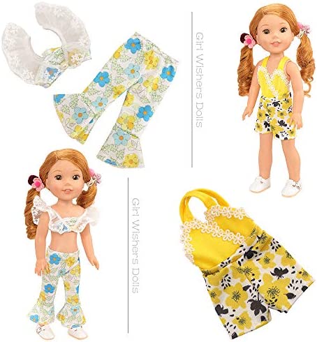 BM 10 Sets American 14.5 Inch Girl Doll Clothes Wellie Wishers Dolls Handmade Casual Wear Clothes and Other 14 -14.5 Inch Dolll