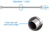 Amazer Chrome Shower Curtain Rod 42-72 inches Adjustable Shower Rod Tension Spring Curtain Rod No Drill for Bathroom Bedroom Study Window Closet Doorway, Chrome