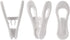 YOPAY 50 Pack Hanger Clips for Hangers, Multi-Purpose Strong Pinch Easily Clip on Clothing Pants Hangers, Plastic Finger Clips for Home, Office, Travel, White