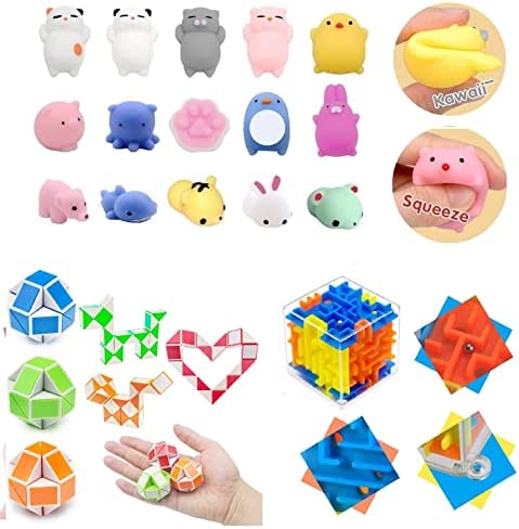 26 Pcs Sensory Fidget Toys Set for Kids Adults,Carnival,Birthday Party Favors,Pinata Stuffers,Goodie Bag Fillers,Classroom Rewards,Treasure Box Toys Prizes,Easter Basket Stuffers Gifts Egg Filler