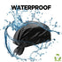 HAVHAF Dapper Men Shower Cap For Men (Black, XL) - Reusable Waterproof Extra Large Mens Shower Cap Men | For Braids Long Hair Cap For Shower Caps Bonette For Men | Perfect Gift For Man (Glossy Black)
