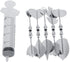 Stainless Jelly Molds, 3D Gelatin Jelly Molds Stainless Steel DIY Pudding Art Needle Syringe Cake Decorating Tool mold kit Stainless Jelly Art(?35100‘M))