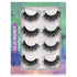 ALICROWN Faux Mink Lashes Pack 3D Volume Natural Fluffy Wispies Cross False Eyelashes