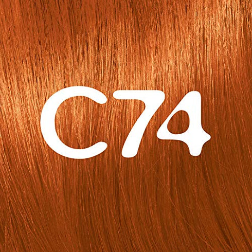 L'Oreal Paris Feria Multi-Faceted Shimmering Permanent Hair Color, C74 Copper Crave (Intense Copper), Pack of 1, Hair Dye