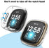 KPYJA 6-Pack Screen Protector Compatible with Fitbit Versa 3/Sense Case, Soft TPU Plated Case All-Around Protective Screen Full Cover Bumper Compatible for Fitbit Sense/Versa 3 Smart Watch