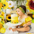 105 PCS Sunflower Birthday Decorations Sunflower Party Supplies, Sunflower Banner, Artificial Sunflower Garland, Sunflower Cake Toppers,Sunflower Balloons for Birthday Party Wedding Baby Shower Decor