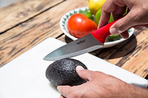 Zyliss 3-Piece Paring Knife Set - Stainless Steel Knife Set - Small Knife Set with Knife Sheaths - Travel Knife Set with Safety Kitchen Blade Guards - Dishwasher & Hand Wash Safe - 3 Pieces
