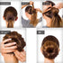 Extra Small Hair Bun Maker for Kids, 6 PCS Chignon Hair Donut Sock Bun Form for Girls, Mini Hair Doughnut Shaper for Short and Thin Hair (Small Size 2 Inch, Dark Brown)