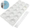 Adhesive Door Knob Bumper Pads- 18 PCS Small Clear Wall Protector Door Stopper Rubber Feet for Door Handle Cabinet Headboard Refrigerator Sound Dampening and 20 PCS Bumper Pads