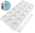 Adhesive Door Knob Bumper Pads- 18 PCS Small Clear Wall Protector Door Stopper Rubber Feet for Door Handle Cabinet Headboard Refrigerator Sound Dampening and 20 PCS Bumper Pads