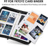 4-Pocket Baseball Card Sleeves Trading Card Binder Sleeves, 320 Pockets Double Sided Baseball Card Protectors Plastic Card Holder Fit for Trading Cards, Sport Cards (Each Page 6.1 × 7.8 inches)