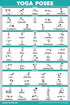 QuickFit 3 Pack - Yoga Poses + Stretching Exercises + Pilates Mat Work Poster Set - Set of 3 Workout Charts (Laminated, 18" x 27")