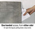 SNAIL SAKK: Mail Catcher for Mail Slots - Gray. No More Mail on The Floor! Reduces drafts, Protects Privacy, and More. No Tools or Screws Needed. for Home, Office, and Garage Doors. (Basket, Bag)