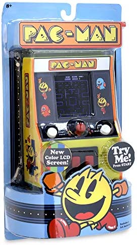 Basic Fun Arcade Classics - Pac-Man Color LCD Retro Mini Arcade Game , Yellow