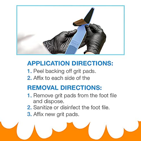 Flowery Foot File Easy Peel Pro Pad, Disposable Replacement Adhesive Pad for D-Files - Combo Pack 24 pcs