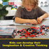 Educiro Train Sets for Boys Age 6-10, 3 in 1 City Building Kit Motorcycle Tractor Creative Educational Birthday Gift, Stem Projects Toys for Kids 6 7 8 9 10 Year Old, 305 Pieces