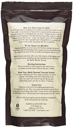Harney & Sons Earl Grey Supreme Tea - Lemony Flavors, High Quality, Presents and Party Favors - Bag of 50 Sachets
