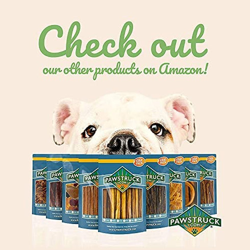 Joint Health Beef Jerky Dog Treat Chews - Gourmet, Fresh & Savory Beef Gullet Jerky - Naturally Rich in Glucosamine and Chondroitin - Promotes Healthy Joints and Tissue Growth (4-6" (25 Pack))