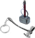 365Home 2-Pack Hammer Keychain and Axe Keychain, Cool Gifts for Men, Husband, Boyfriend