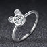WOSTU 925 Sterling Silver Ring for Women Girls Love Heart,Cat,Mouse,Cubic Zircon(Different Size)