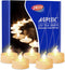 AGPTEK Timer Flickering Tea Lights 24 Pack Flickering LED Candles with Timer Battery Operated Flameless Tealight Candles for Wedding Holiday Party Home Decoration Warm White