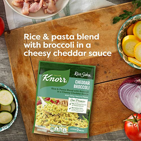 Knorr Rice Sides Cheddar Broccoli Rice For a Tasty Rice Side Dish Cheddar Broccoli No Artificial Flavors, No Preservatives, No Added MSG 5.7 oz