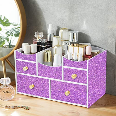 Purple Glitter Wallpaper Purple Glitter Peel and Stick Wallpaper Removable Sparkle Contact Paper Self Adhesive Paper for Wall Cabinet DIY Gift Christmas Decoration Vinyl Roll 17.7"x78.7"