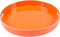 MAONAME 13" Round Tray, Orange Serving Tray with Handles, Modern Decorative Tray for Coffee Table, Plastic Ottoman Tray for Ottoman, Bathroom, Decor
