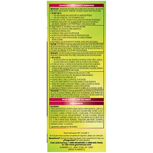 Garnier Hair Color Nutrisse Nourishing Creme, 42 Deep Burgundy (Black Cherry) Red Permanent Hair Dye, 1 Count (Packaging May Vary)