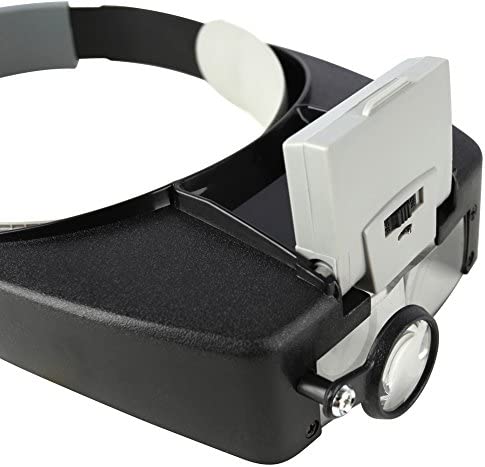 Beileshi Head Magnifier LED Illuminated Multi-Power Helmet Magnifying 1.5X 3X 8.5X 10x Magnifying Tools for Watch Repair, Arts & Crafts or As General Reading Aid