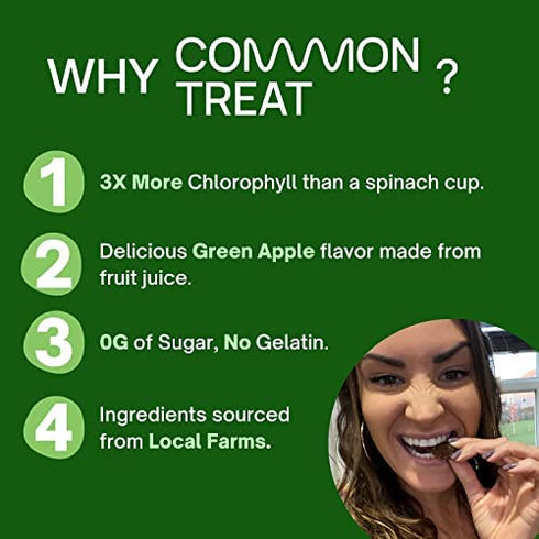 Chlorophyll Gummies – Energy Boost | Immune System Support | Internal Deodorant | With Ashwagandha | 0 Sugar, Vegan, 50% More Potent than (Pills, Liquid, Water Drops, Tablets, or Capsules) Apple Taste