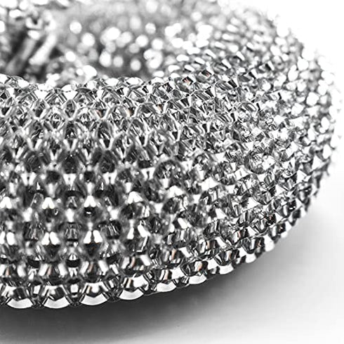 10 Pack Stainless Steel Sponges, Scrubbing Scouring Pad, Steel Wool Scrubber for Kitchens, Bathroom and More