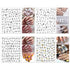 TailaiMei 12 Sheets Abstract Nail Art Stickers, Graffiti Fun Self-Adhesive Nail Decals, Minimalist Art Nail Decoration for Women