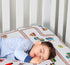 Baby Boy Fitted Crib Sheet Choo Choo Train, 100% Soft Breathable Microfiber Baby Sheet, Fits Standard Size Crib Mattress 28in x 52in, Nursery Sheet