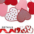 Valentine's Day Red Heart Placemats Set of 4, 15 Inch Round Place Mats for Dining Table, Mother's Day or Wedding Table Decoration,14th February Gifts